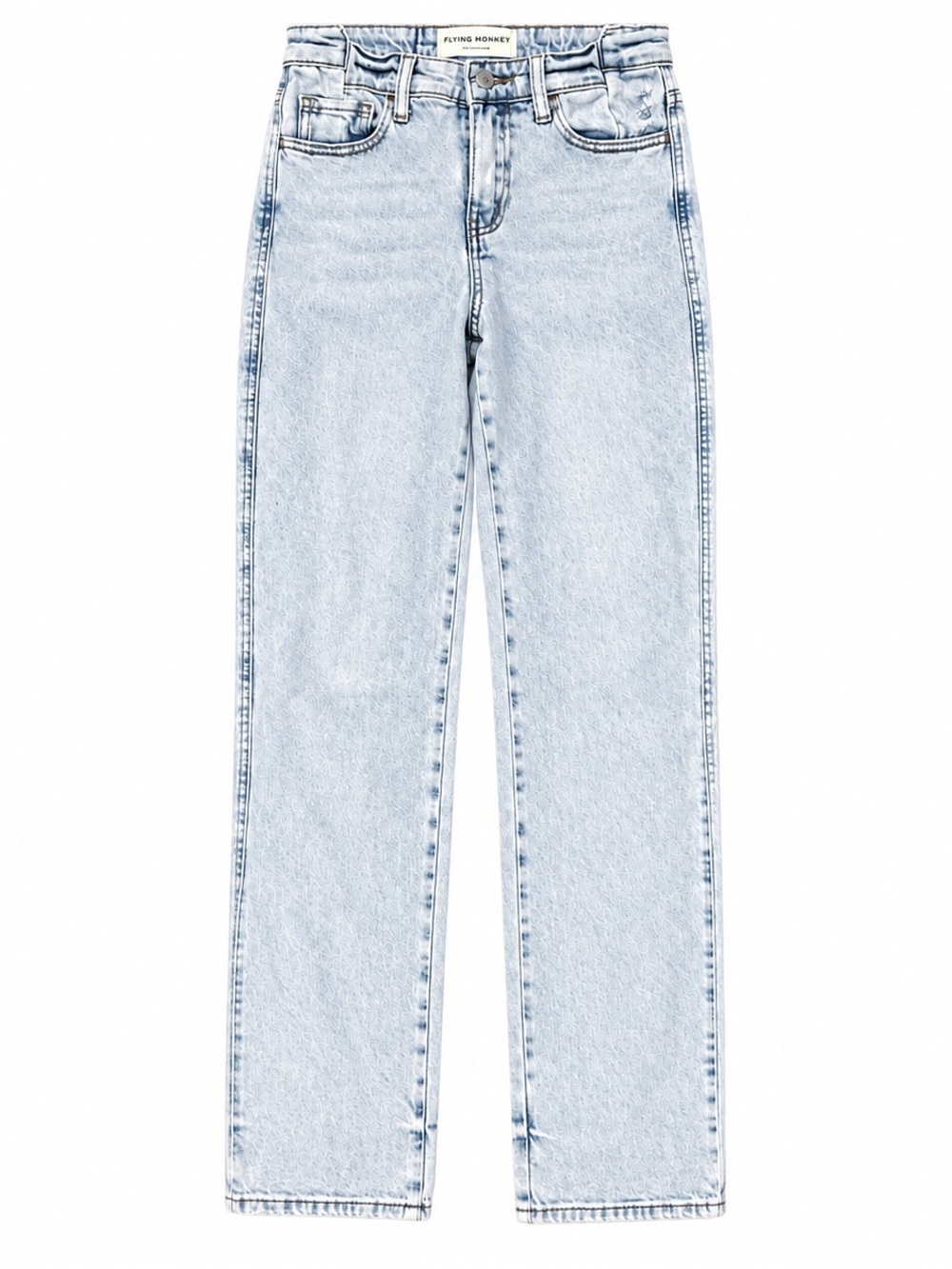 Flying Monkey High Rise Straight Jeans Light Wash Size 25